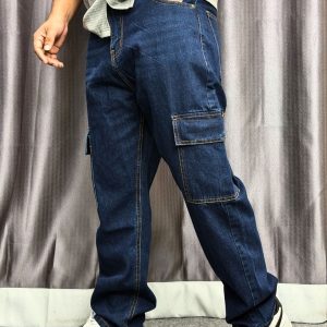 Baggy Cargo Denim M9 - (Blue)